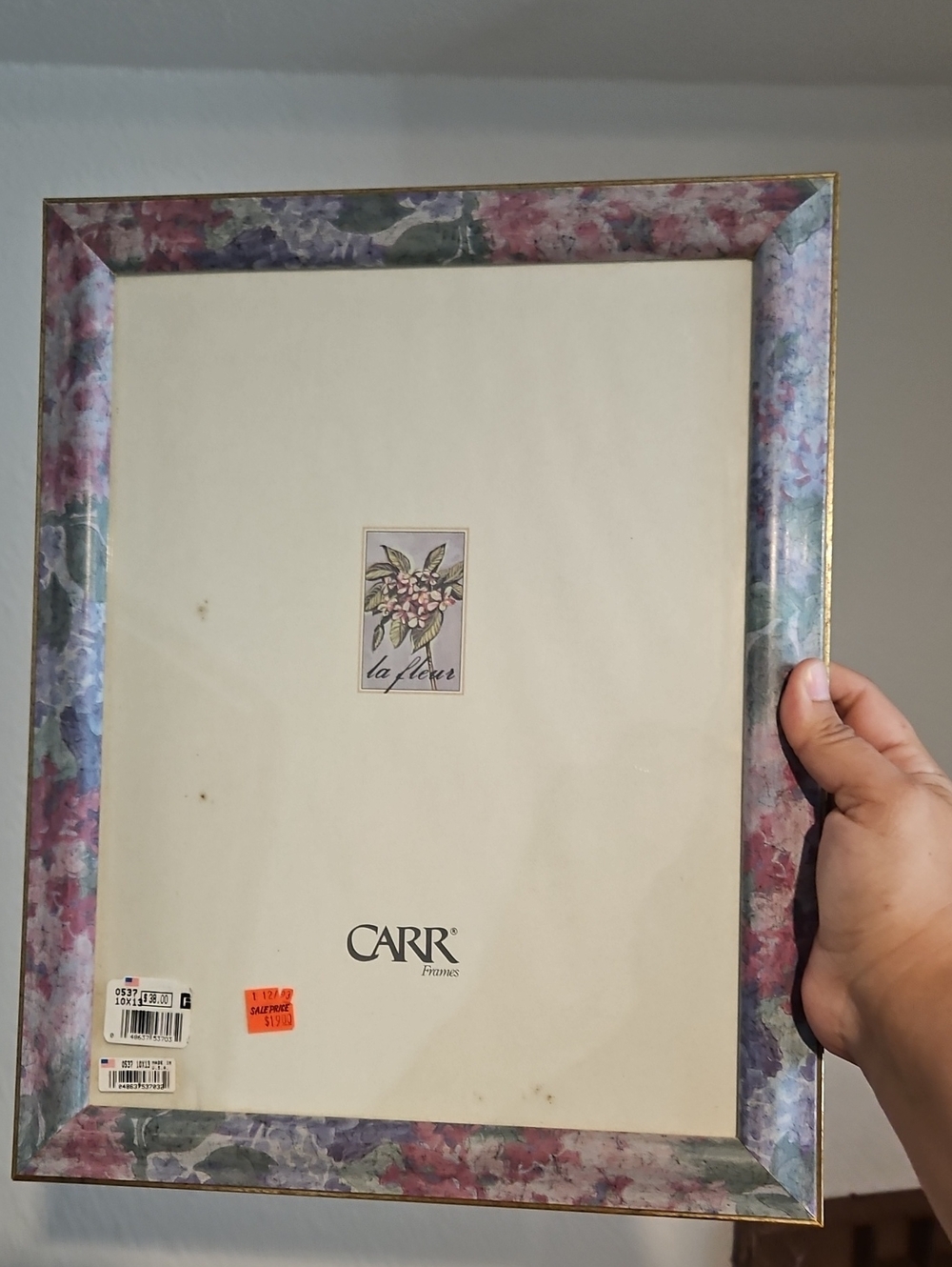 Vintage Floral 10x13 Frame
